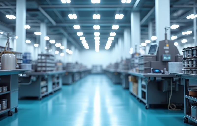 Modern kitchenware manufacturing facility in Mumbai.
